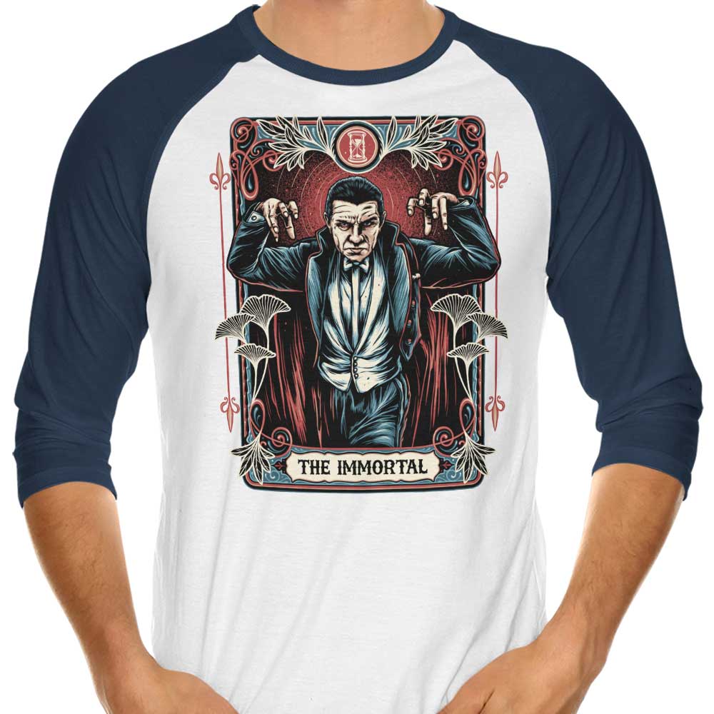 Glitchygorilla's The Immortal 3/4 Sleeve Stylish Raglan T-Shirt