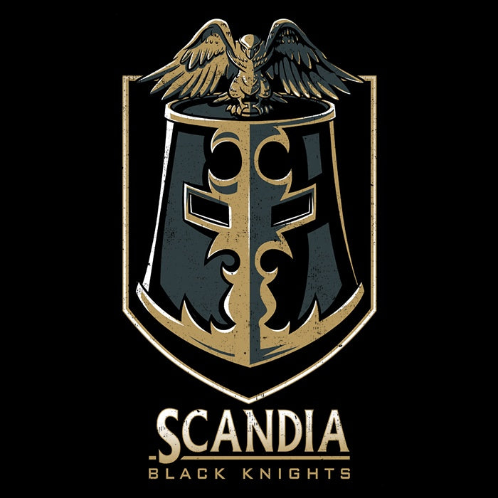 Scandia Black Knights 3/4 Sleeve Stylish Raglan T - Shirt