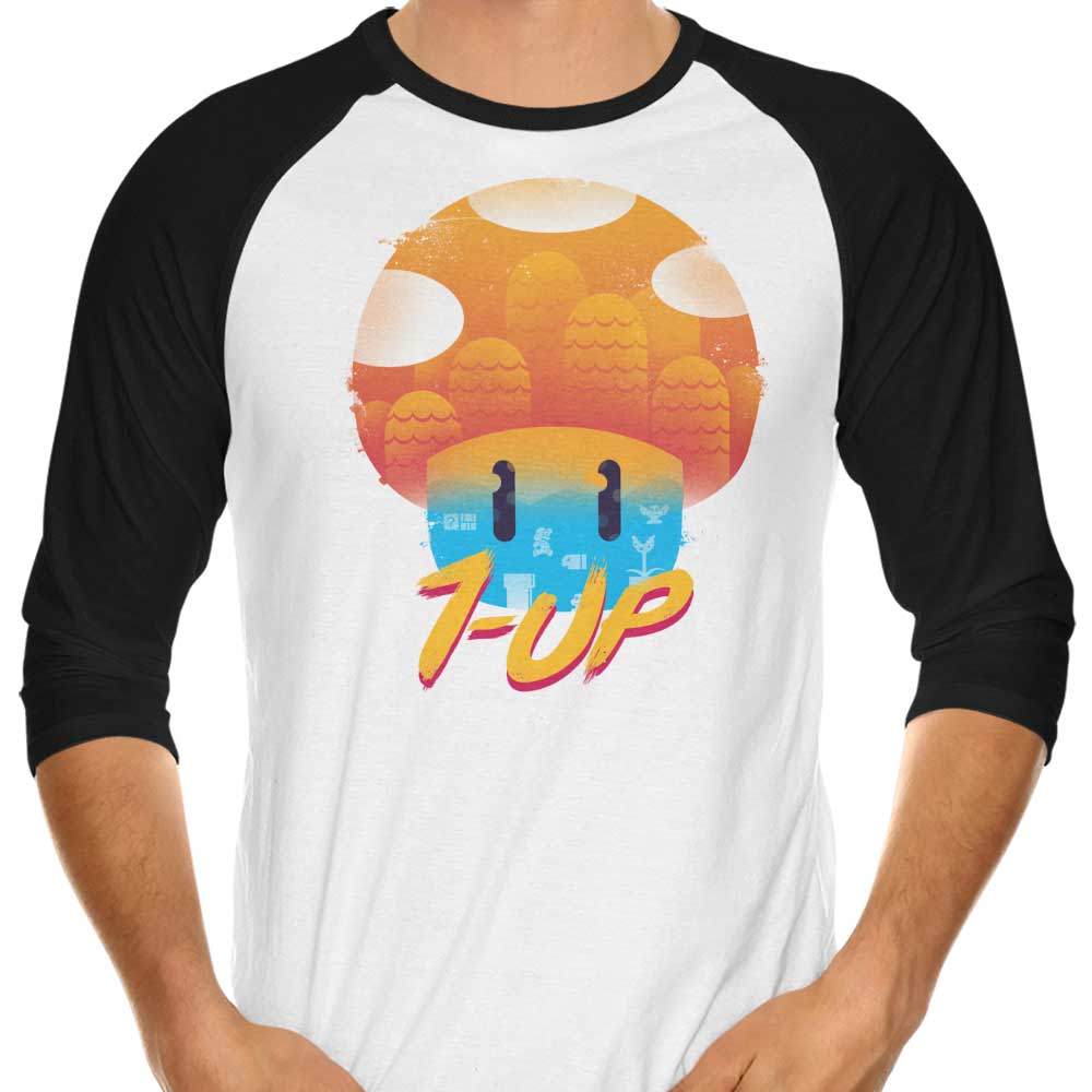 XENOS Mushroom Adventures 3/4 Sleeve Raglan Stylish T-Shirt