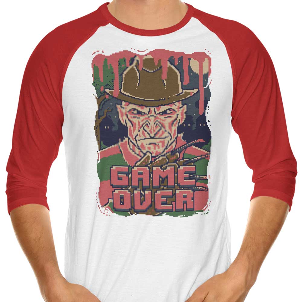Danielmorris1993's Pixel Nightmare 3/4 Sleeve Raglan Stylish T-Shirt