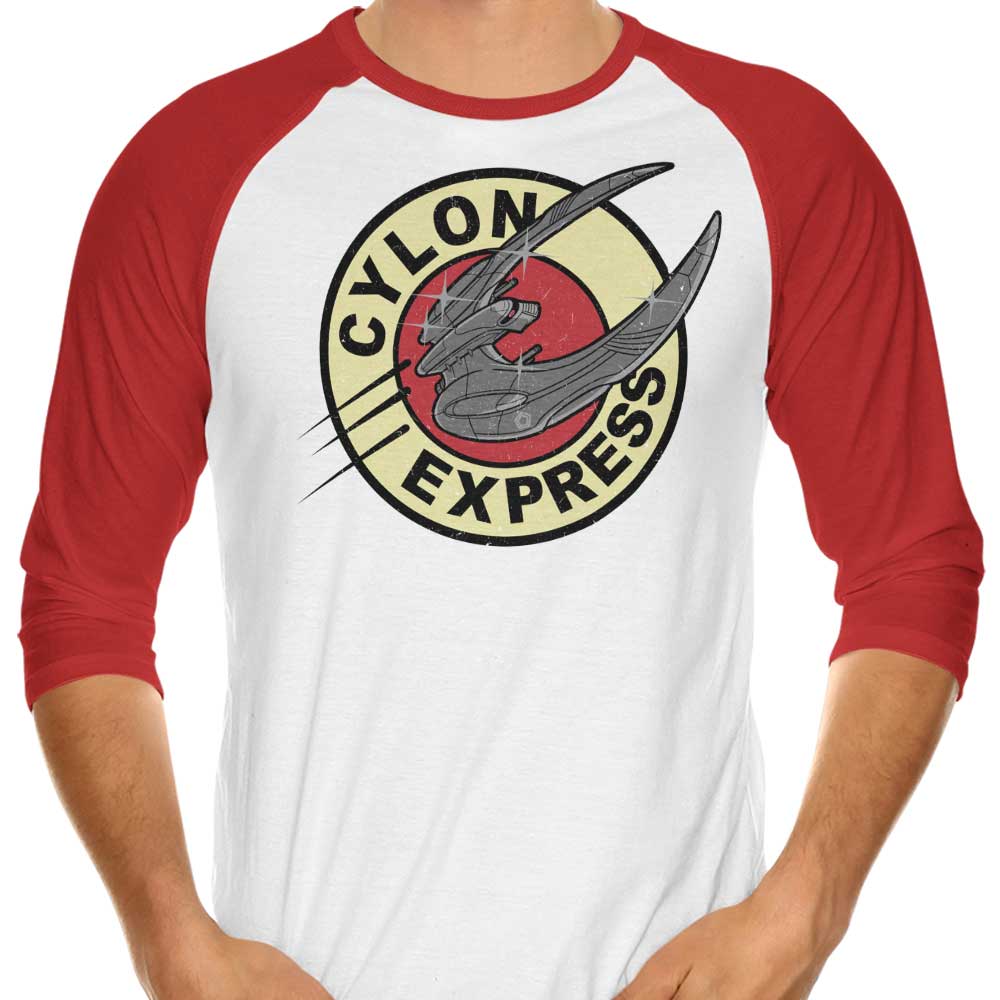 Getsousa's Cylon Express 3/4 Sleeve Raglan Stylish T-Shirt