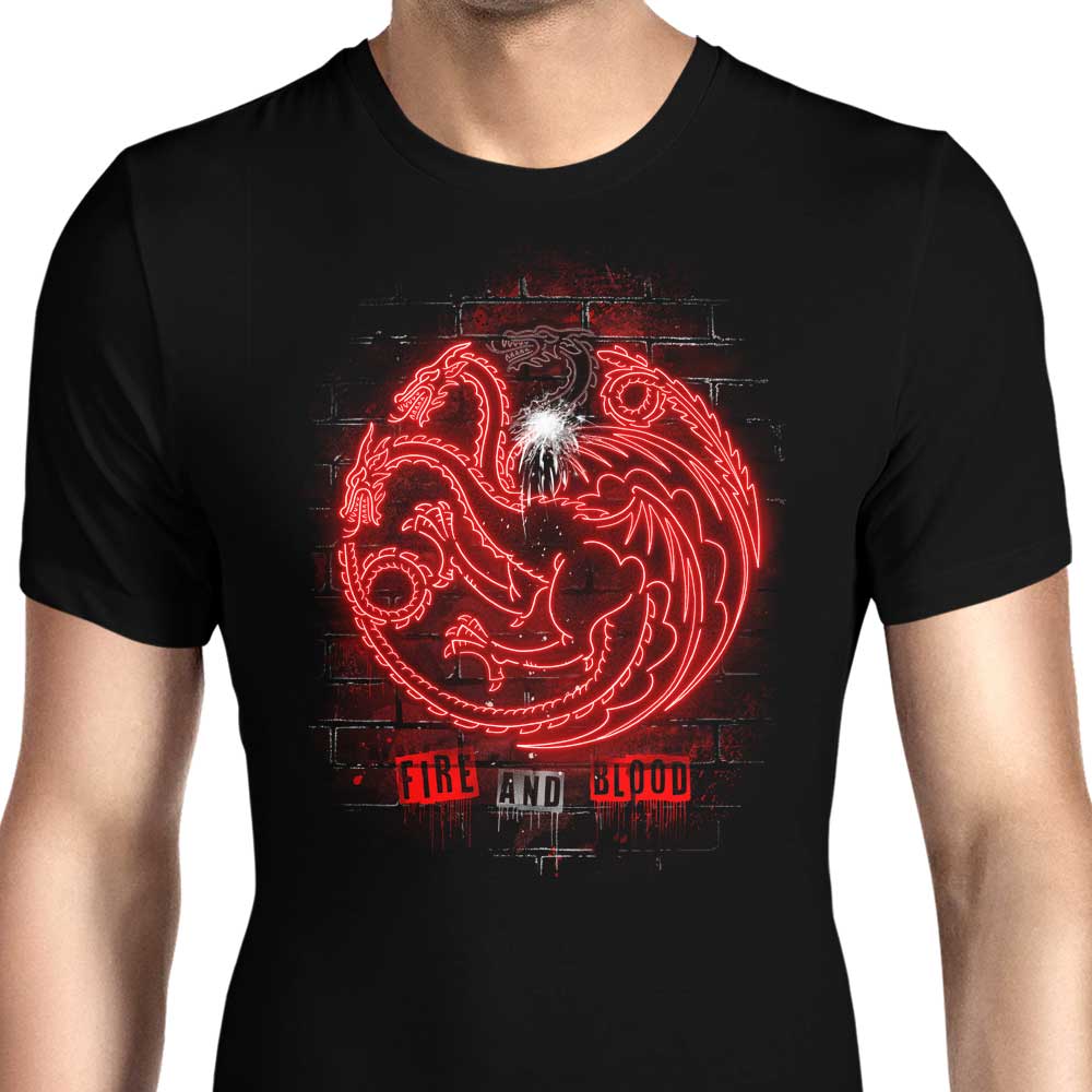 Men's Neon Dragons Apparel - Trendy T-Shirts for Modern Men