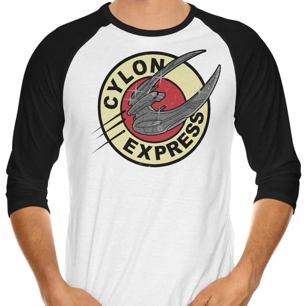 Getsousa's Cylon Express 3/4 Sleeve Raglan Stylish T-Shirt