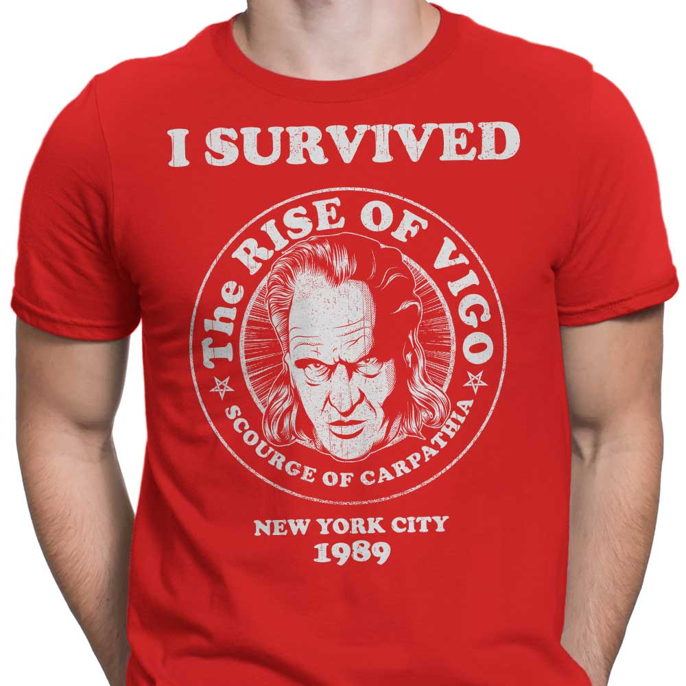Men's 'I Survived Vigo' Apparel - T-Shirts in Various Sizes