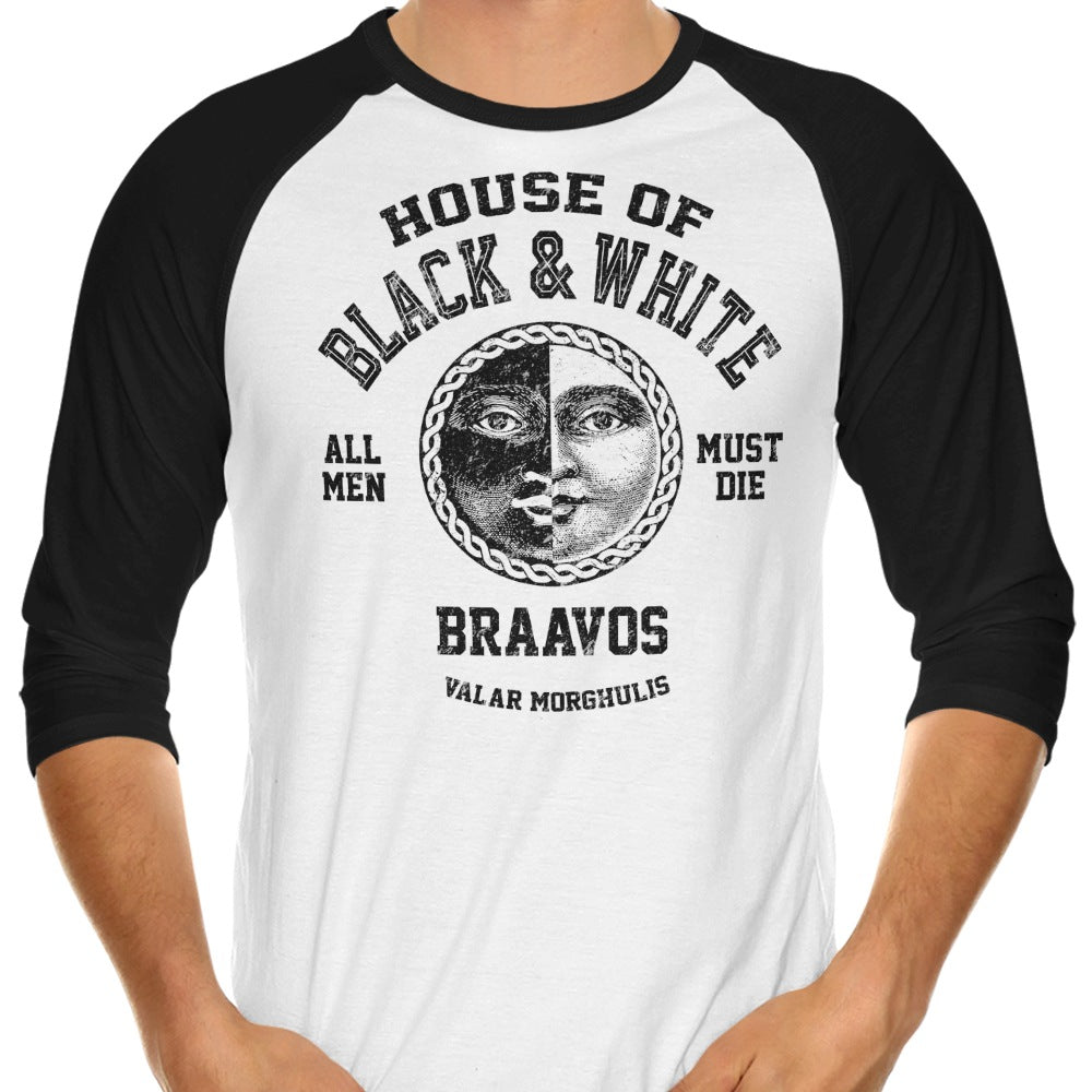 Digital Phoenix's Alt 'House of Black and White' 3/4 Sleeve Raglan T - Shirt