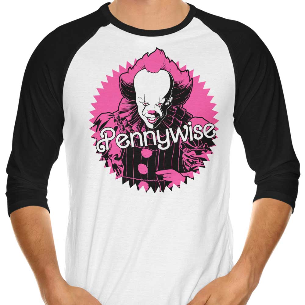 Malibu Clown Stylish 3/4 Sleeve Raglan Casual T-Shirt