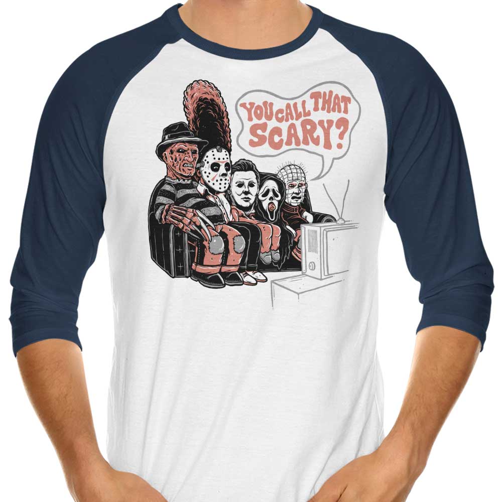 Momma Gorilla's Couch Gag Horror 3/4 Sleeve Raglan Style T-Shirt