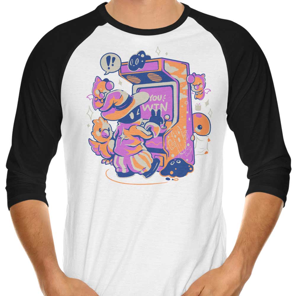 Magical Arcade Style 3/4 Sleeve Raglan Men's Casual T-Shirt