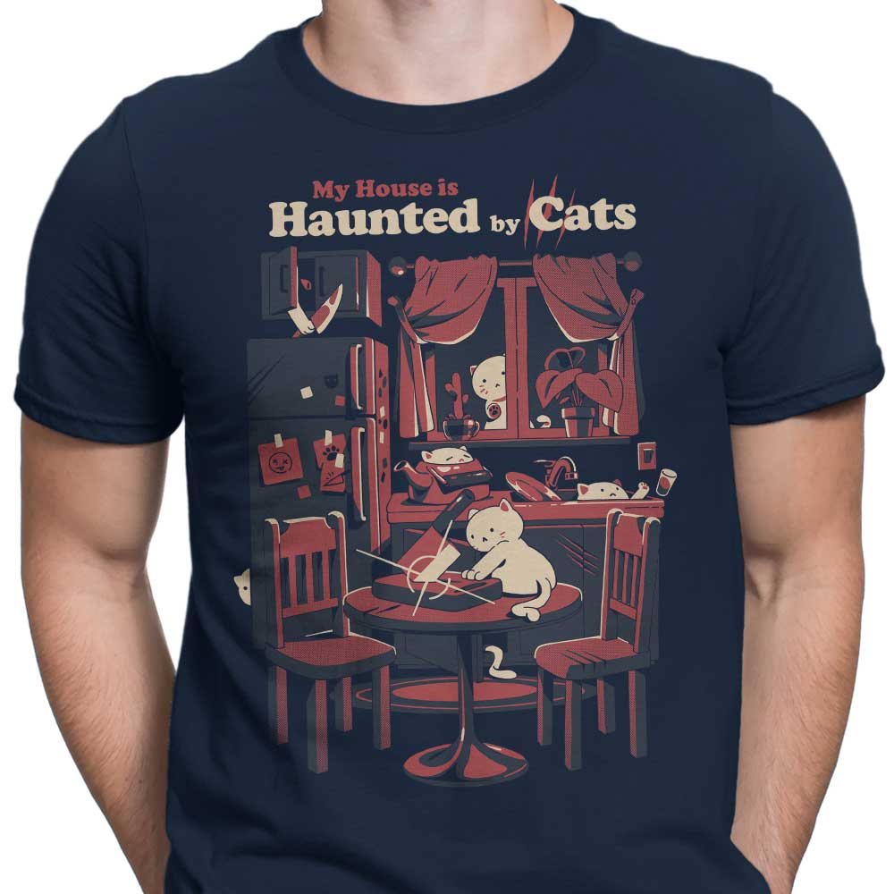 Ilustrata's Cat-Themed Men's Apparel: T-Shirts in Various Sizes