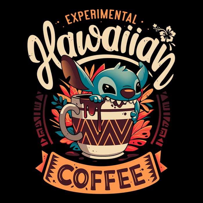 Unique Experimental Hawaiian Coffee Inspired Men's Clothing Apparel
