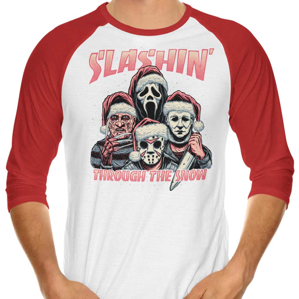 Horror Rhapsody - Stylish 3/4 Sleeve Raglan T-Shirt for Fashion Enthusiasts