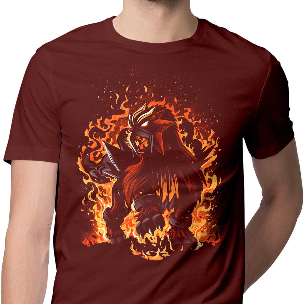 The Fierce Roaring Flames Beast - Stylish Men's Clothing Apparel
