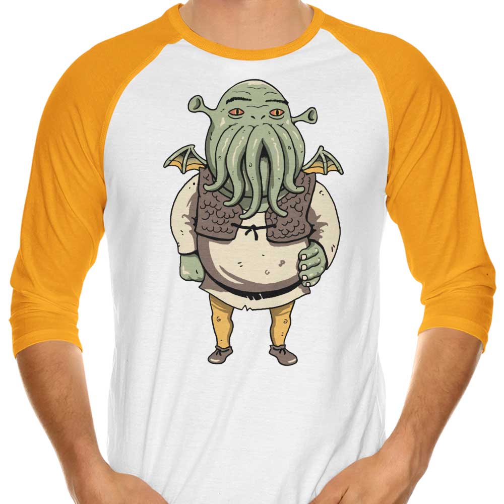 XENOS Ogre Cthulhu 3/4 Sleeve Stylish Raglan T-Shirt