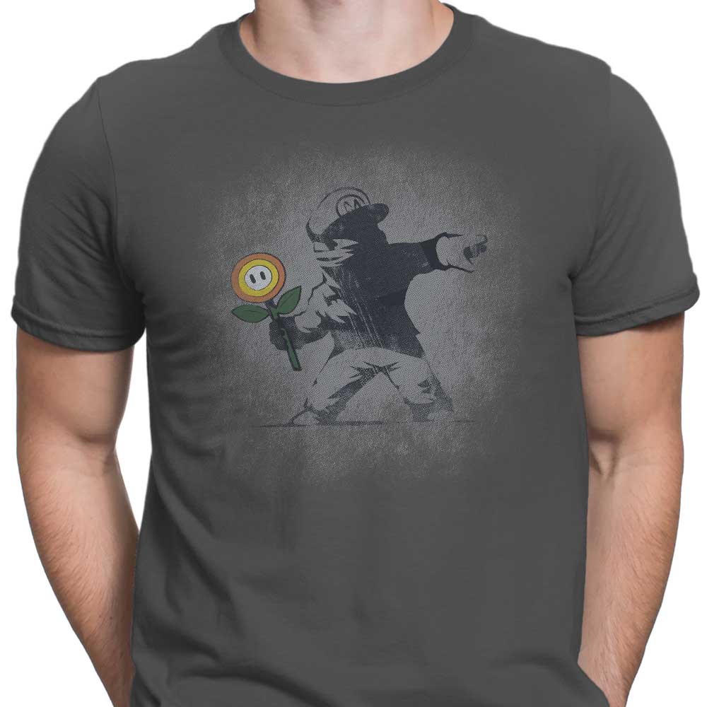 Banksy Flower Men's Clothing - Stylish T-Shirts