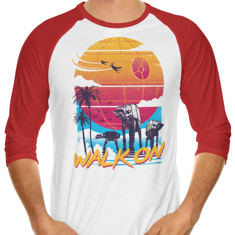 XENOS Walk On Three - Quarter Sleeve Raglan Style T - Shirt for Casual Wear