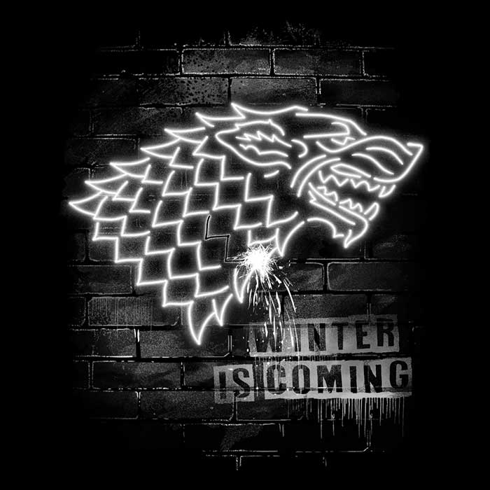 Stylish Neon Wolf Men's Clothing Apparel