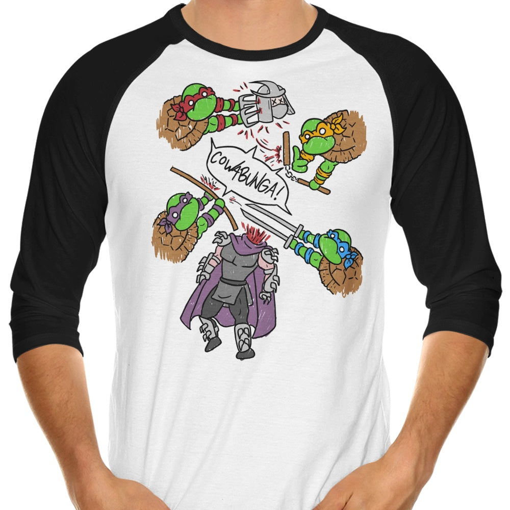 MarianoSan Turtle Pool 3/4 Sleeve Raglan Stylish T-Shirt
