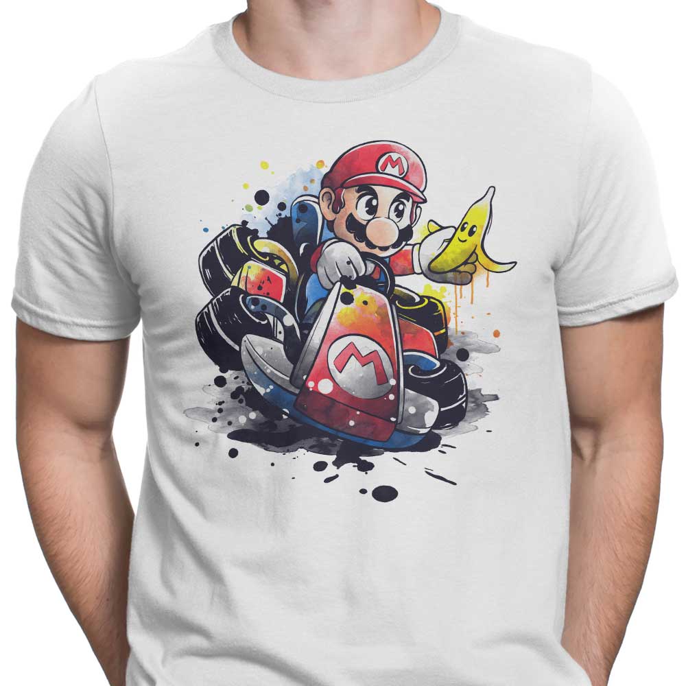 Watercolor Go Kart Design - Men's Stylish Apparel