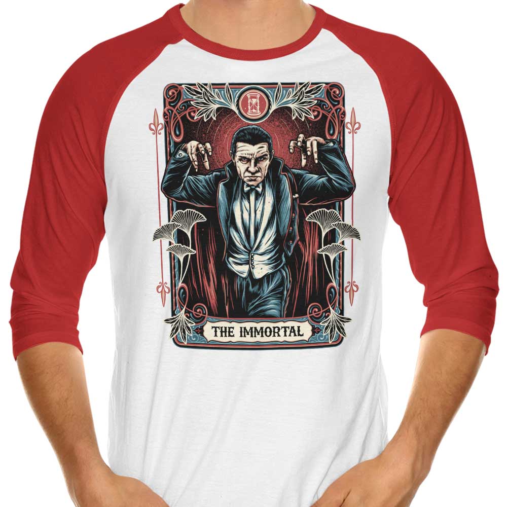 Glitchygorilla's The Immortal 3/4 Sleeve Stylish Raglan T-Shirt