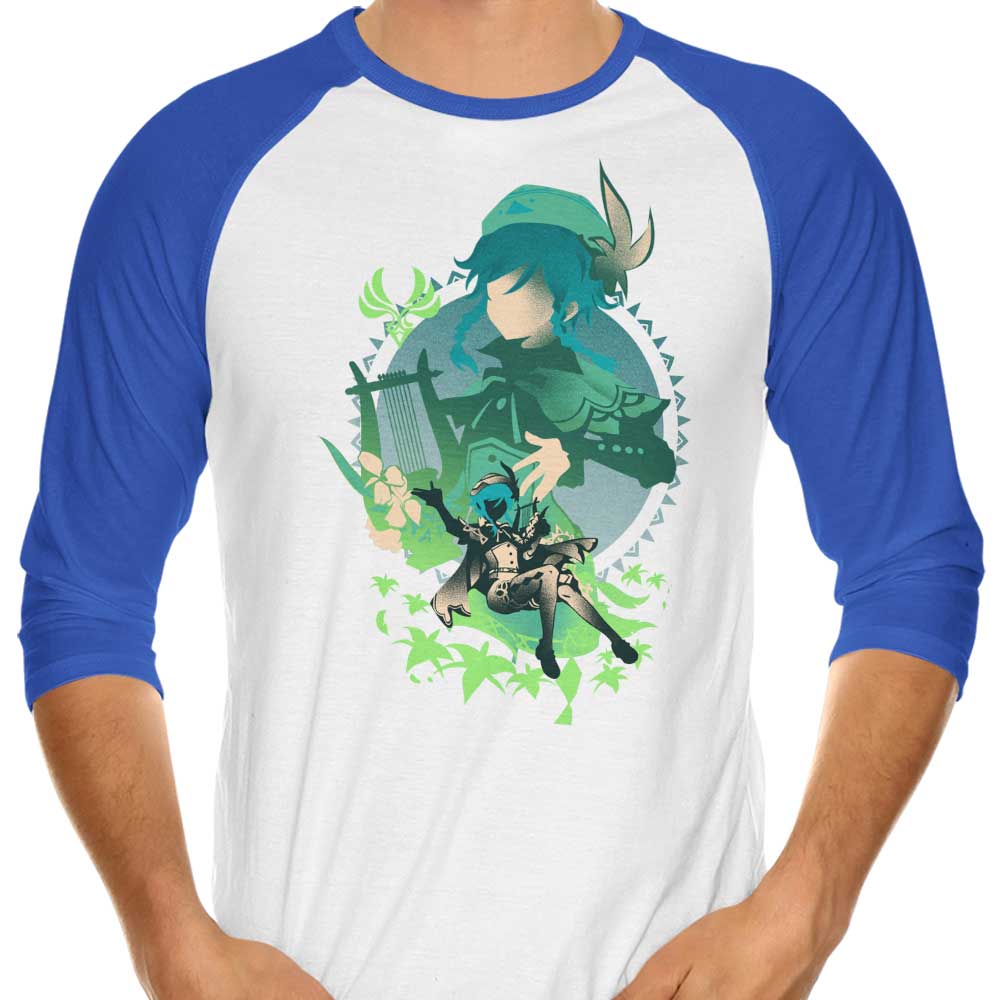 Hypertwenty's Windborne Bard Venti 3/4 Sleeve Raglan Stylish T-Shirt
