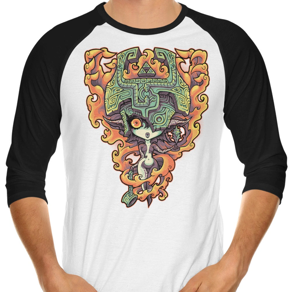 Midnight 3/4 Sleeve Raglan Style T-Shirt for a Trendy Look
