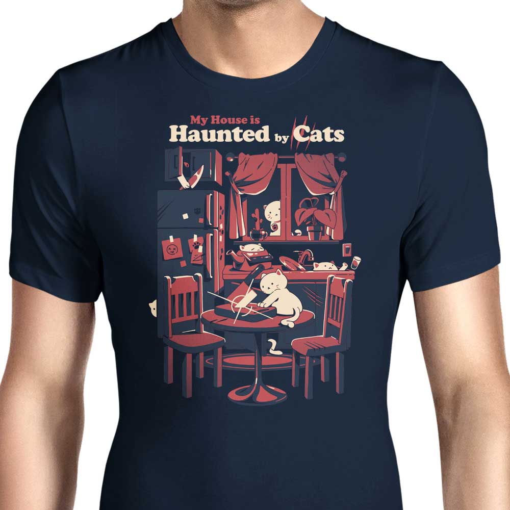Ilustrata's Cat-Themed Men's Apparel: T-Shirts in Various Sizes