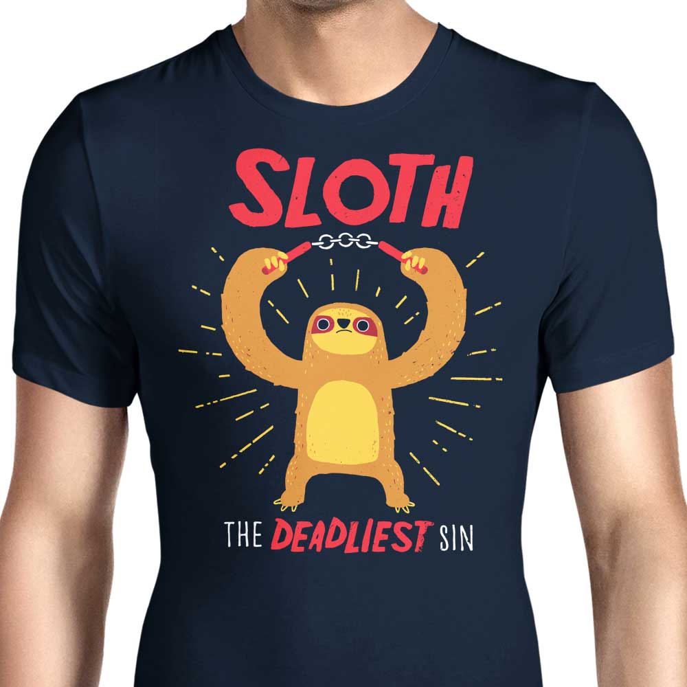 The Deadliest Sin - A Collection of Men's Apparel Including T-Shirts and Premium T-Shirts