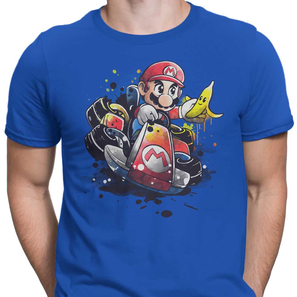 Watercolor Go Kart Design - Men's Stylish Apparel