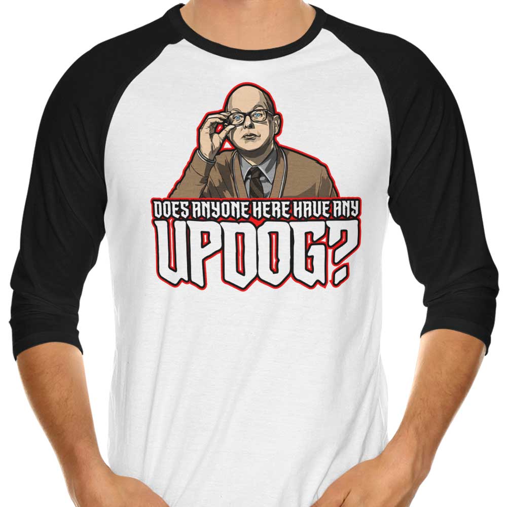 Updog Three - Quarter Sleeve Raglan Style T - Shirt for Casual Wear