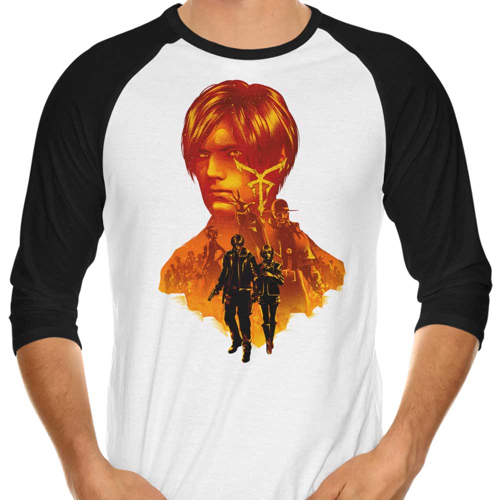 Hypertwenty's 3/4 Sleeve Raglan T-Shirt - Resident Leon Style