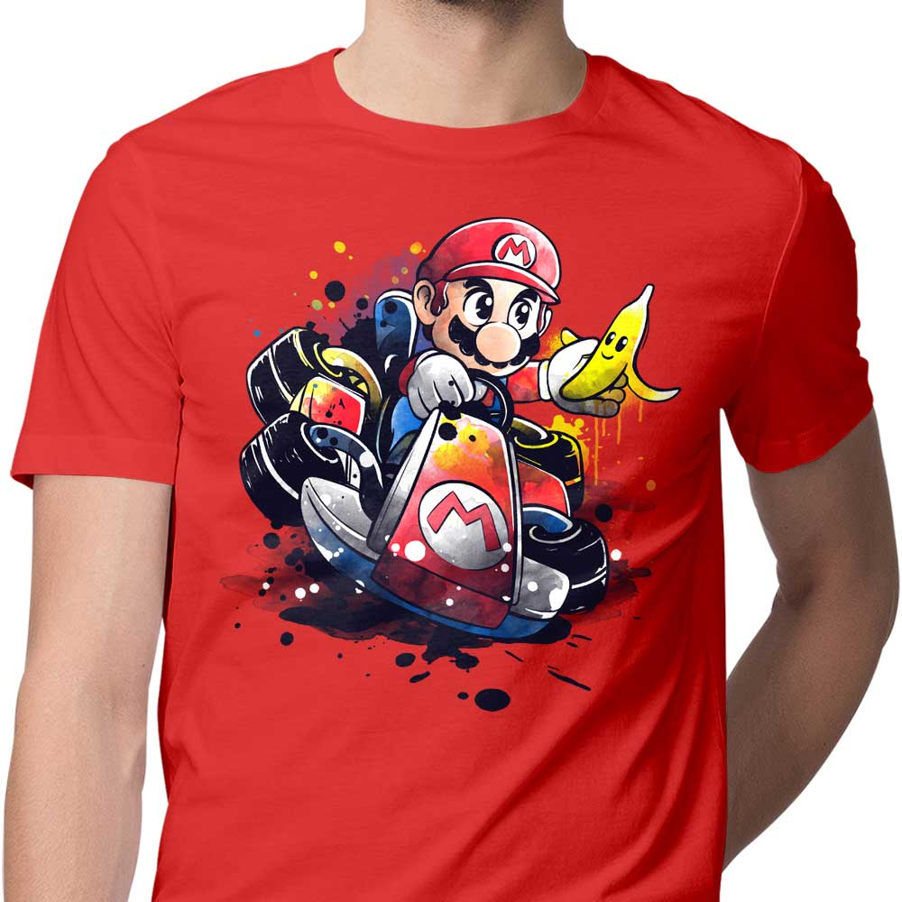 Watercolor Go Kart Design - Men's Stylish Apparel