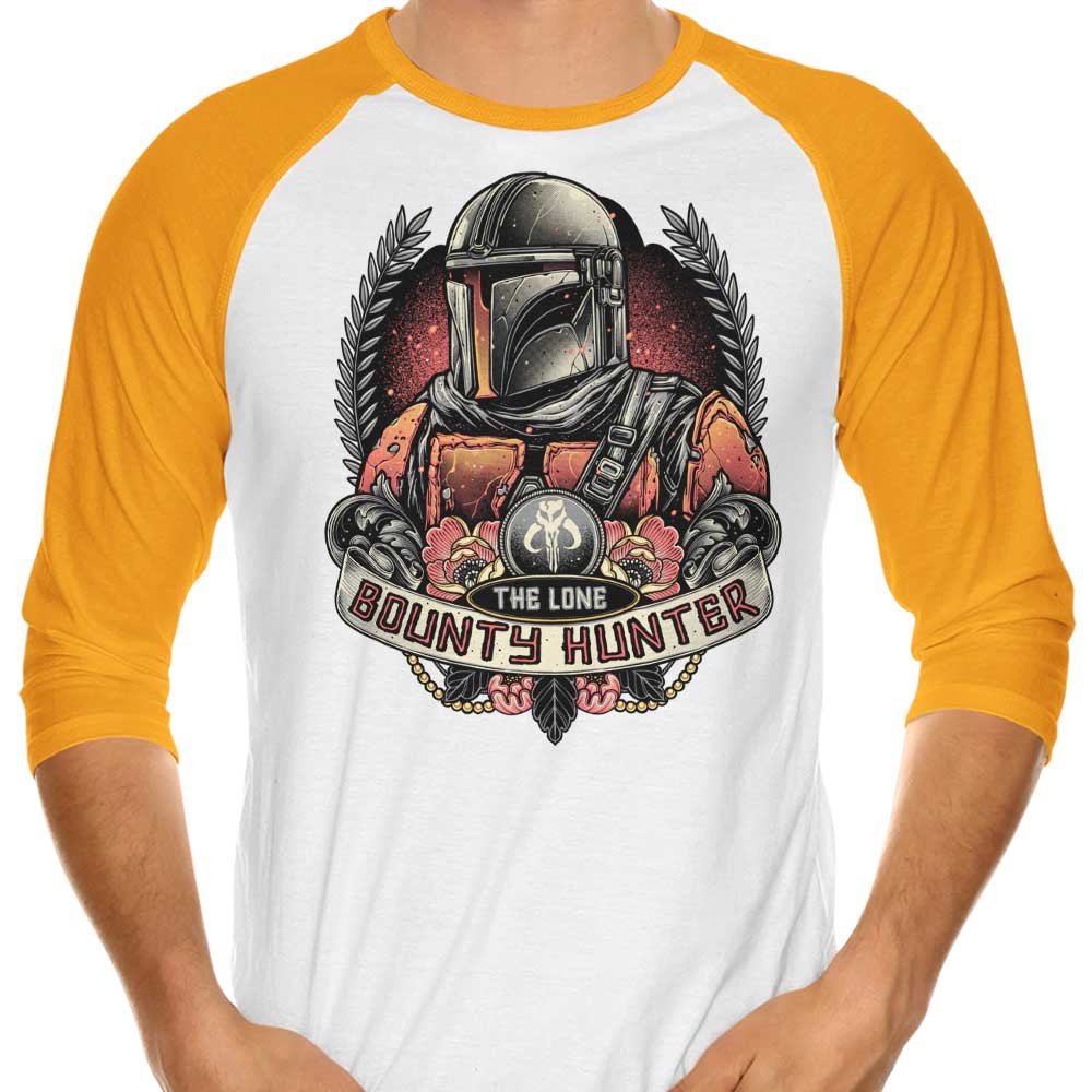 The Solitary Bounty Hunter - 3/4 Sleeve Raglan Style T-Shirt for Fashion Enthusiasts