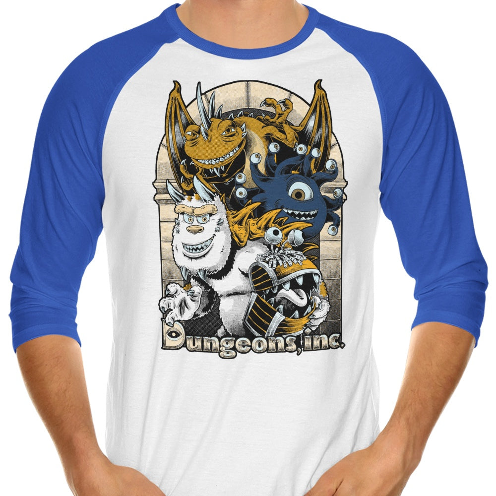 Episode 4: Dungeons Inc - Three - Quarter Sleeve Raglan Style T - Shirt for Casual Wear