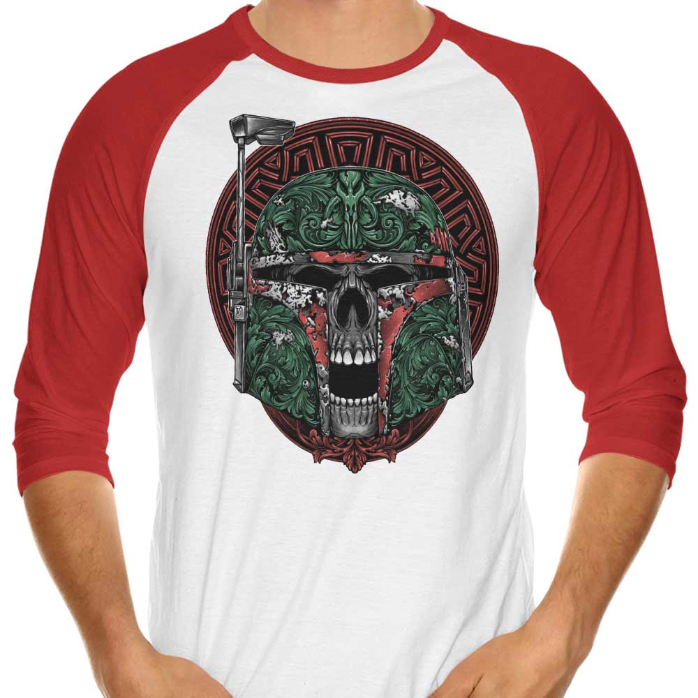 Skull Hunter 3/4 Sleeve Raglan Style Men's T-Shirt