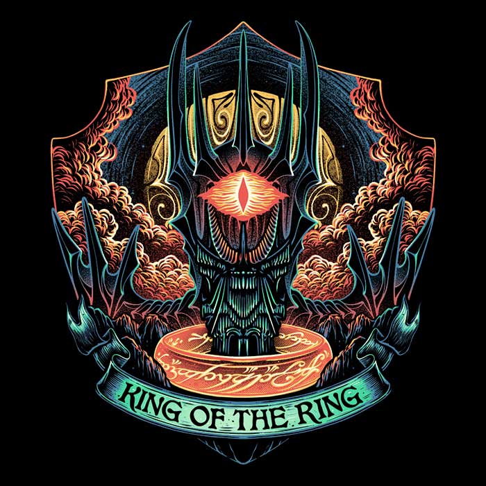 The Champion of the Ring - Three - Quarter Sleeve Raglan Style T - Shirt