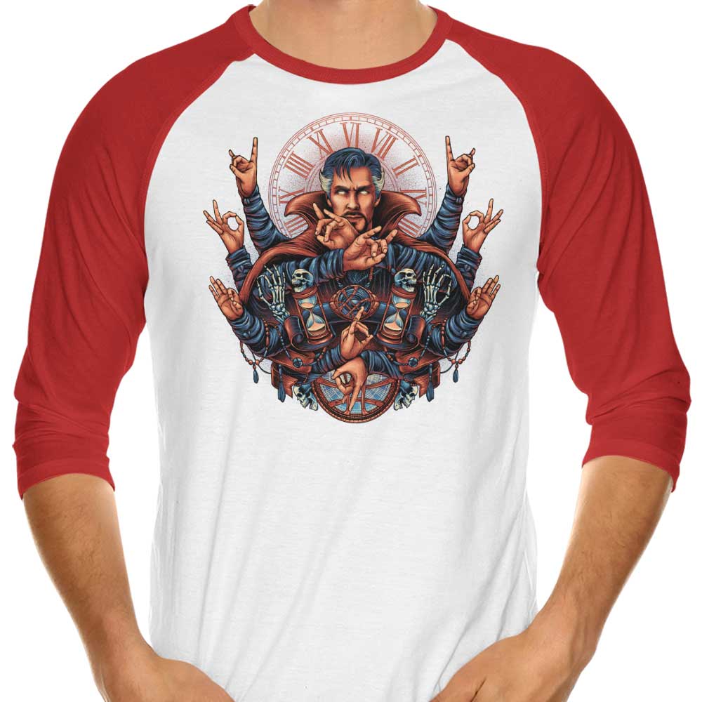 Unique 'Strange Magic' 3/4 Sleeve Raglan Style T-Shirt for Fashion Enthusiasts