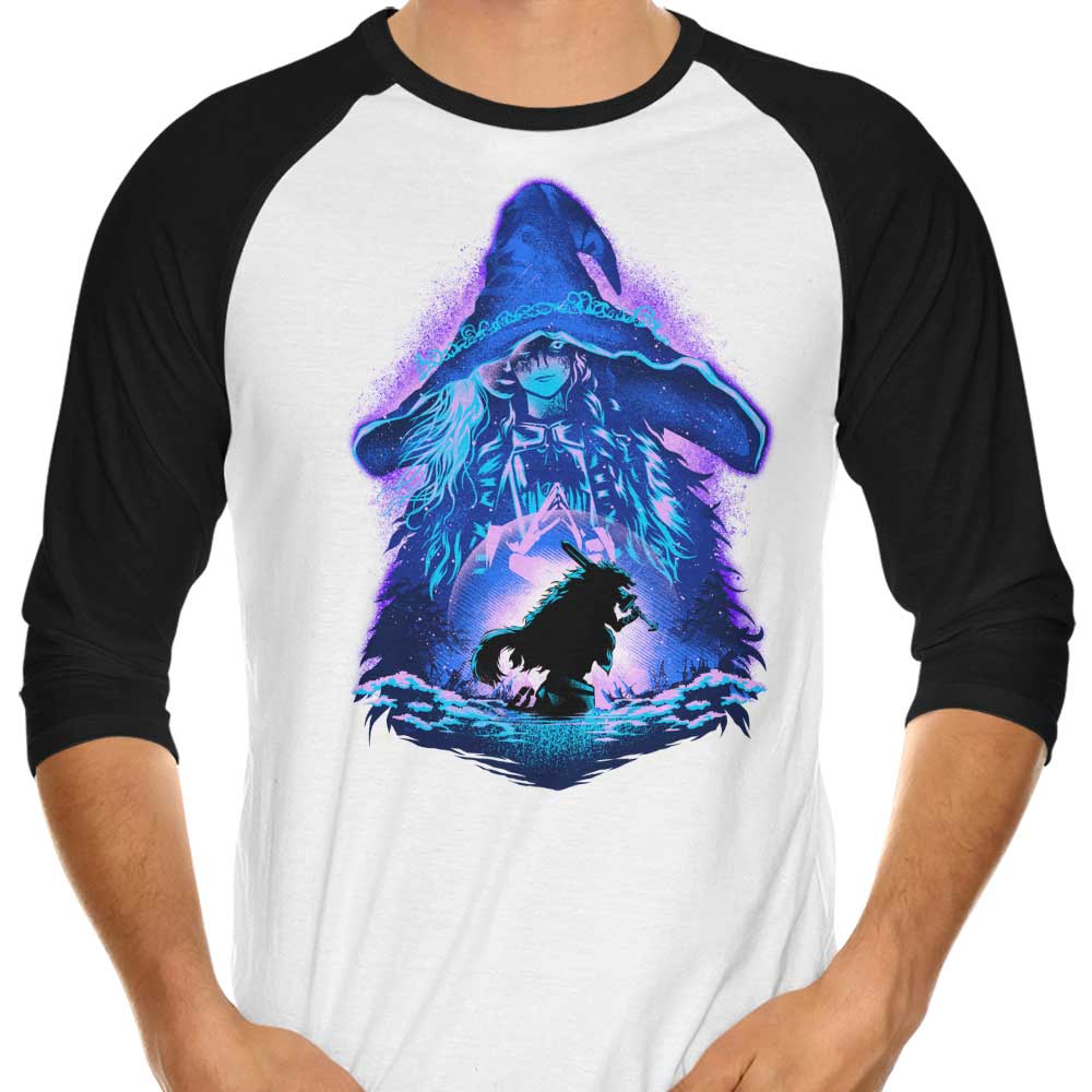 Hypertwenty's Enchanting Lunar Princess 3/4 Sleeve Raglan T-Shirt