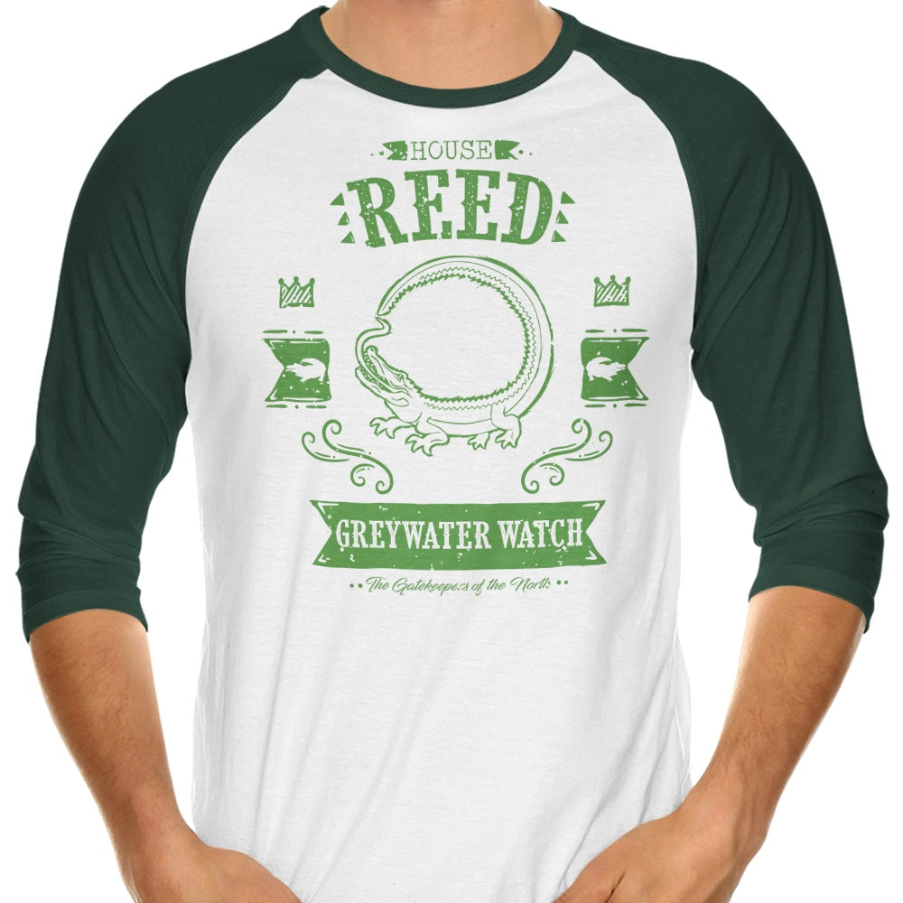 The Stylish Black Lizard Design 3/4 Sleeve Raglan Men's T-Shirt