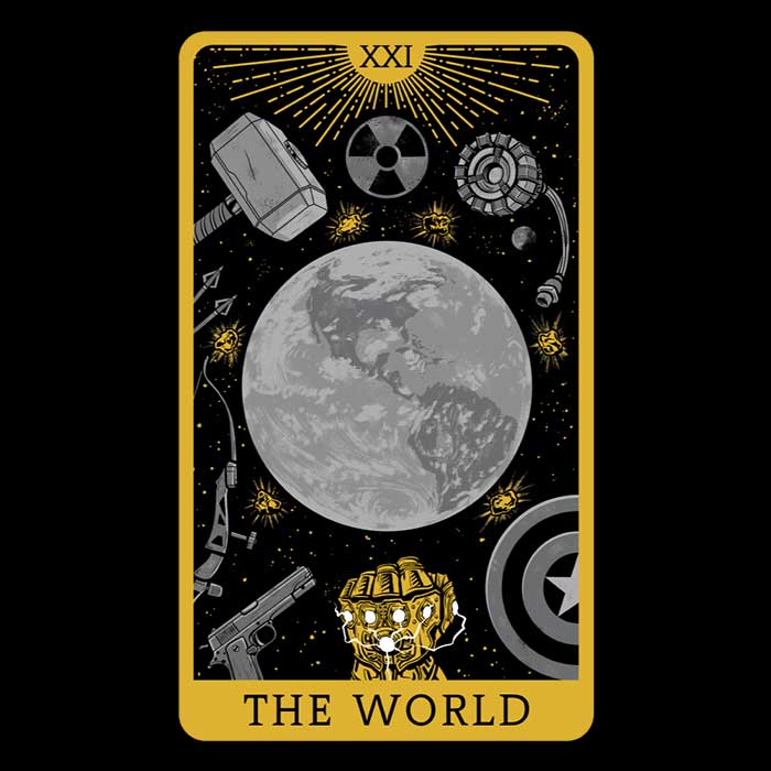 Tarot - The World 3/4 Sleeve Raglan Style T-Shirt for Fashion Lovers